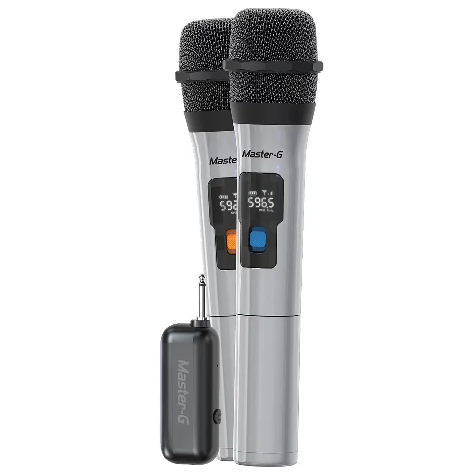 Micrófonos Inalámbricos Profesional UHF Master G X2 unidades 1