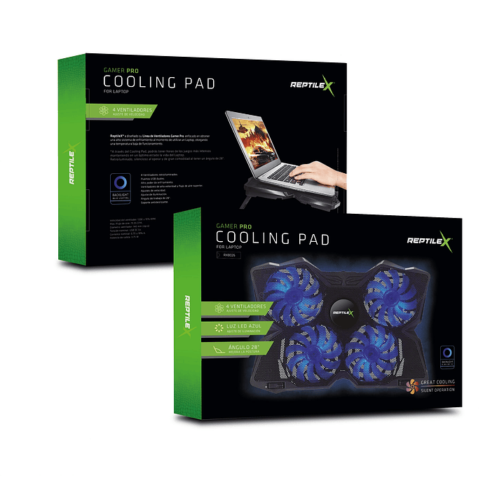 Base de Refrigeración para Notebooks con 4 Ventiladores 6