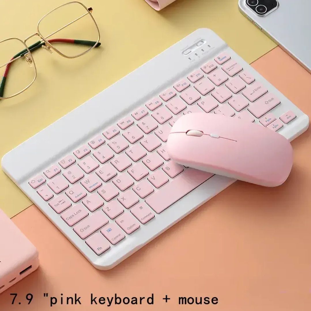 Kit Teclado y Mouse Inalámbricos Bluetooth Recargable MO-K5 6
