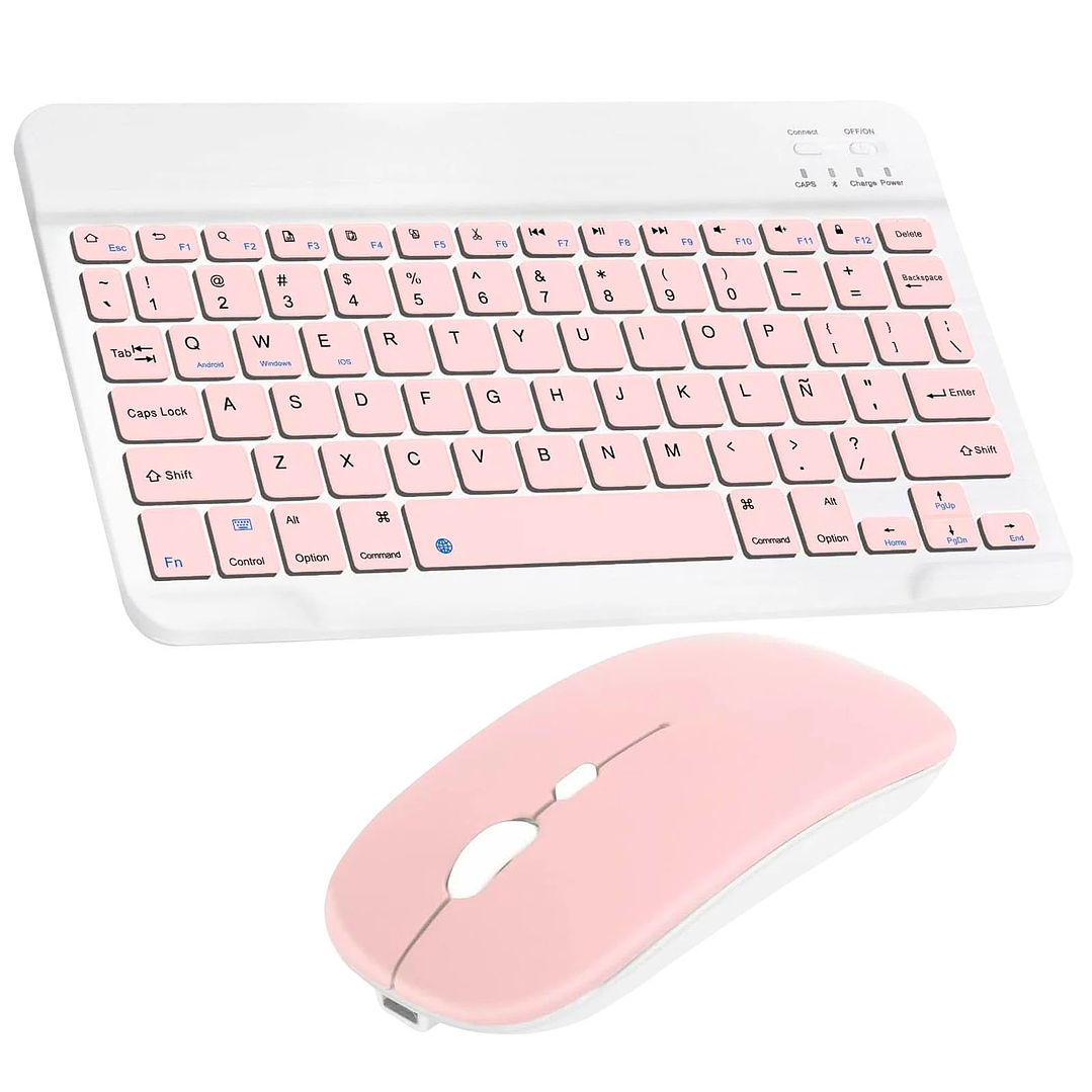 Kit Teclado y Mouse Inalámbricos Bluetooth Recargable MO-K5 2