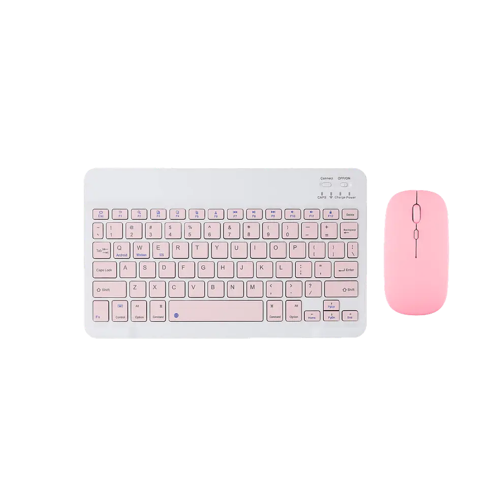 Kit Teclado y Mouse Inalámbricos Bluetooth Recargable MO-K5 4