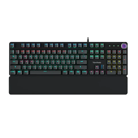 Teclado Mecánico Retro Iluminado con Apoya Muñeca ViewSonic