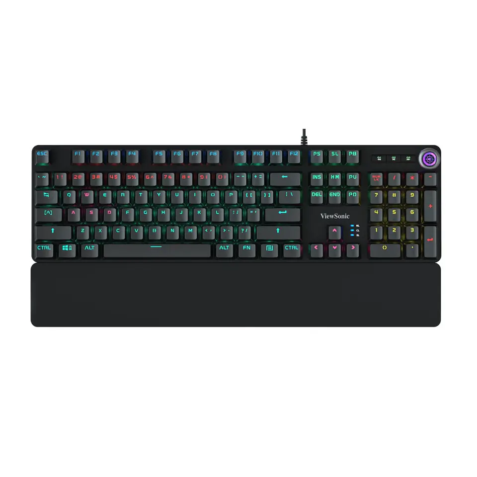 Teclado Mecánico Retro Iluminado con Apoya Muñeca ViewSonic 1
