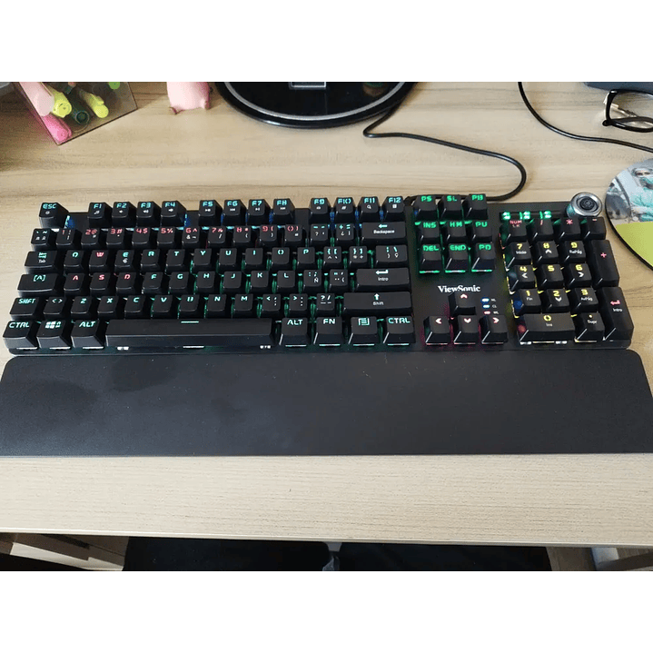Teclado Mecánico Retro Iluminado con Apoya Muñeca ViewSonic 2