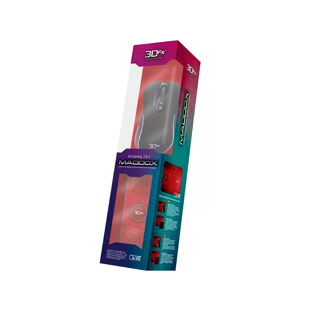 Kit Gamer Mouse + Pad Mouse 3DFX 4