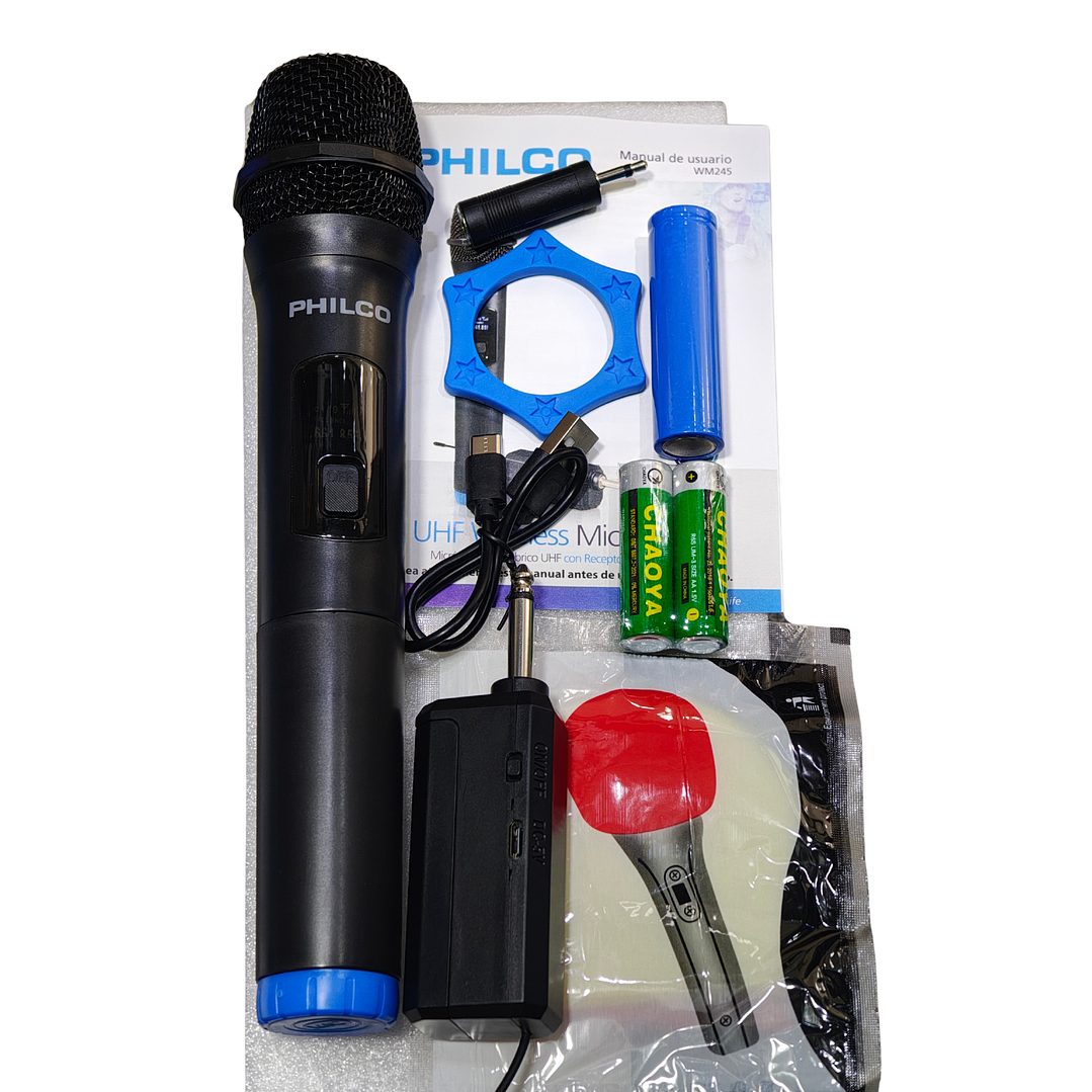 Micrófono Inalámbrico UHF Philco WM245 4