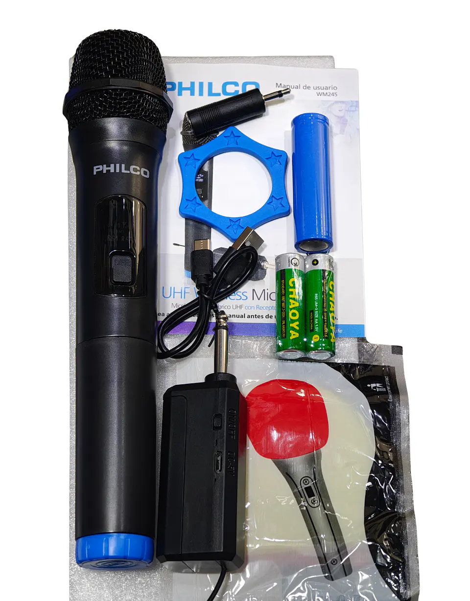Micrófono Inalámbrico UHF Philco WM245 4