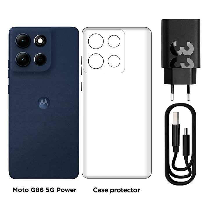 Celular Motorola Moto G86 Power 8Gb + 256Gb Azul 4