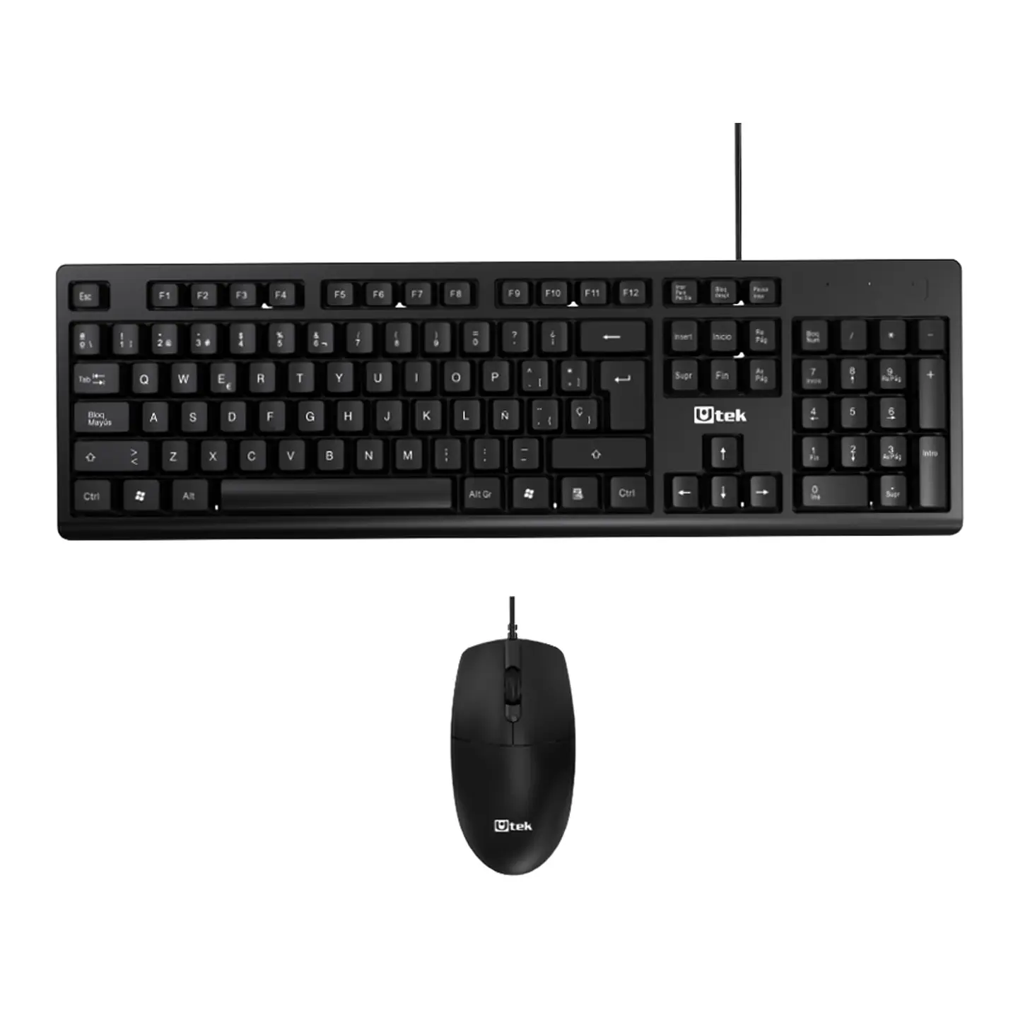 Kit Teclado y Mouse Alámbrico Utek 1