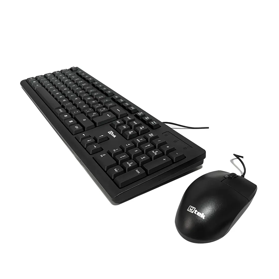 Kit Teclado y Mouse Alámbrico Utek 2