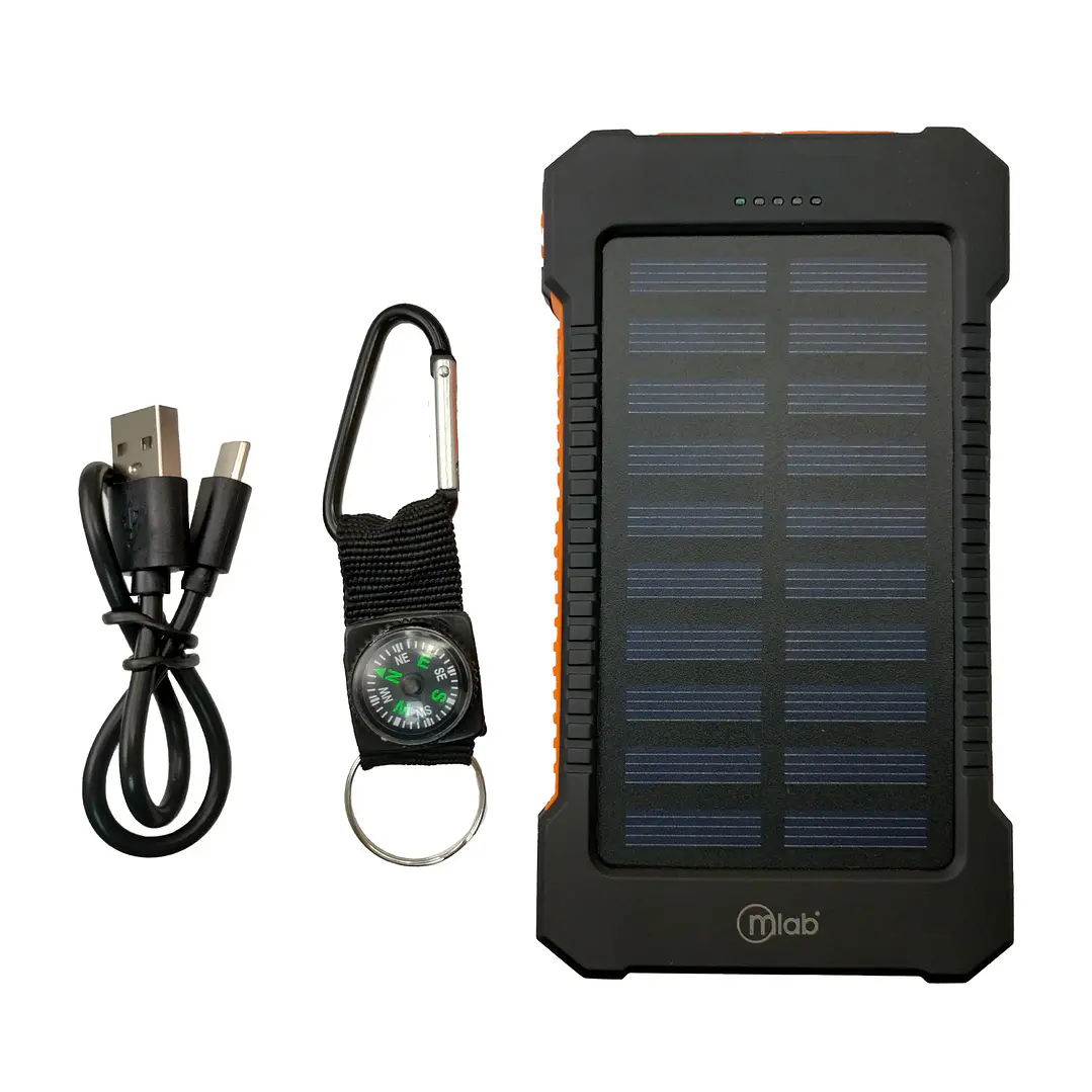 PowerBank Solar 8.000mAh con Linterna Mlab 3
