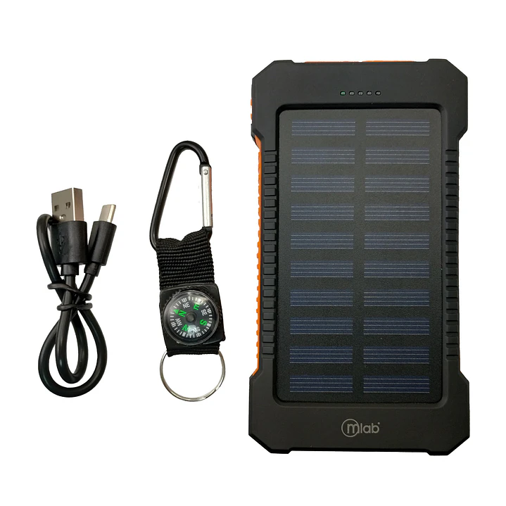 PowerBank Solar 8.000mAh con Linterna Mlab 3