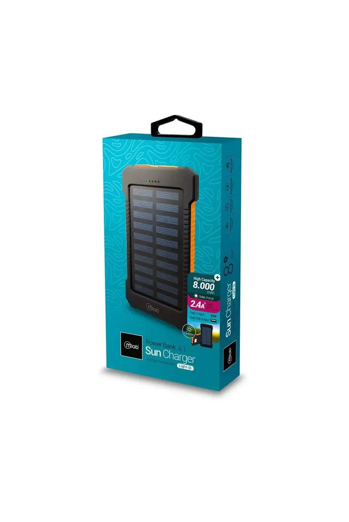 PowerBank Solar 8.000mAh con Linterna Mlab 4