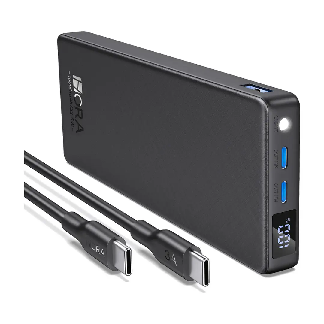 PowerBank 10.000mAh Carga Rápida PD22.5W 1Hora 1