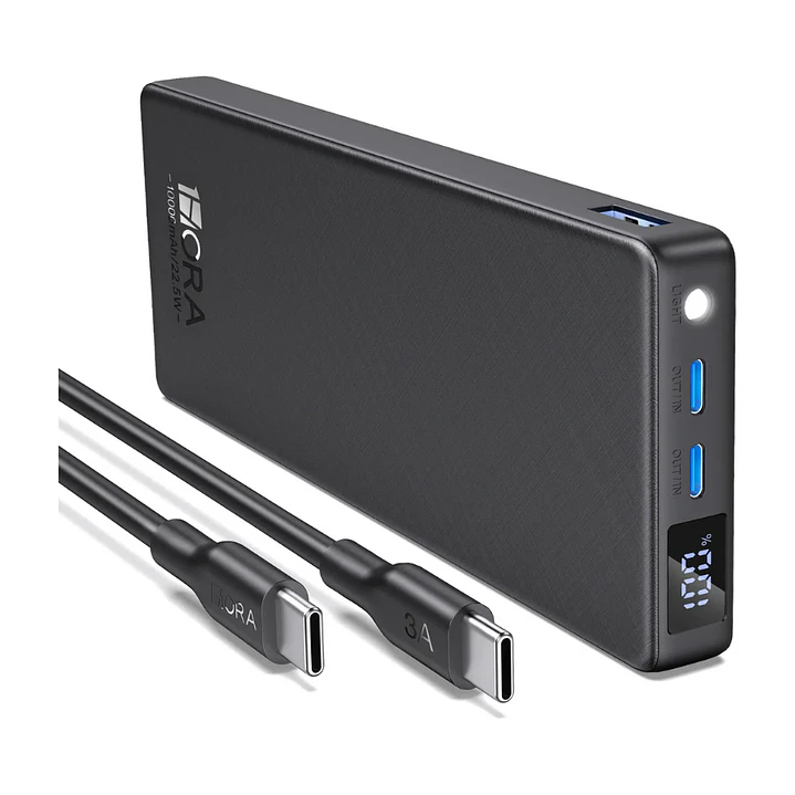 PowerBank 10.000mAh Carga Rápida PD22.5W 1Hora 1