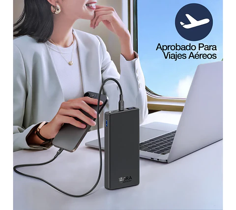 PowerBank 10.000mAh Carga Rápida PD22.5W 1Hora