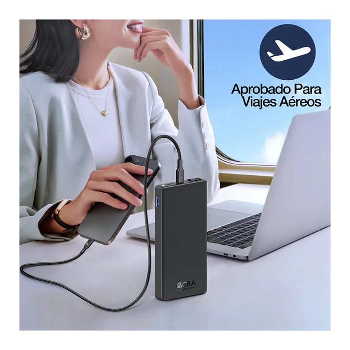 PowerBank 10.000mAh Carga Rápida PD22.5W 1Hora 2