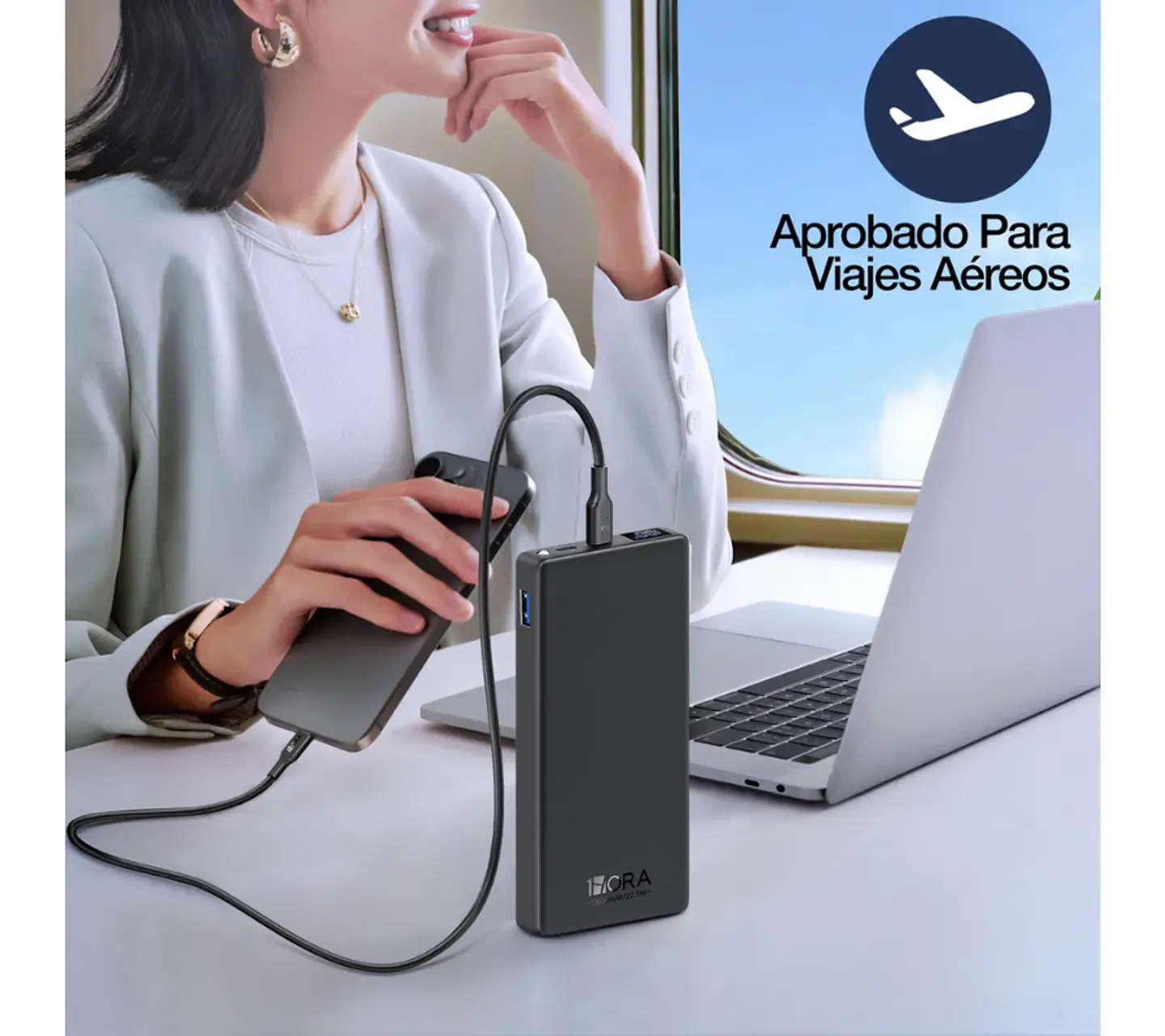 PowerBank 10.000mAh Carga Rápida PD22.5W 1Hora 2
