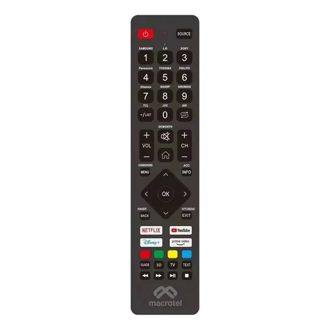 Control Universal Smart TV Multimarca Programable Macrotel 1