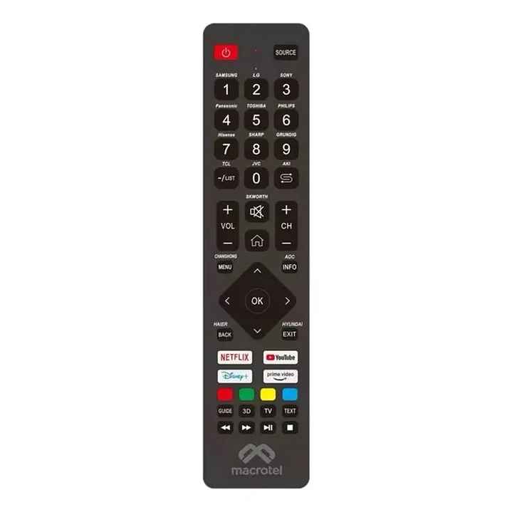 Control Universal Smart TV Multimarca Programable Macrotel 1