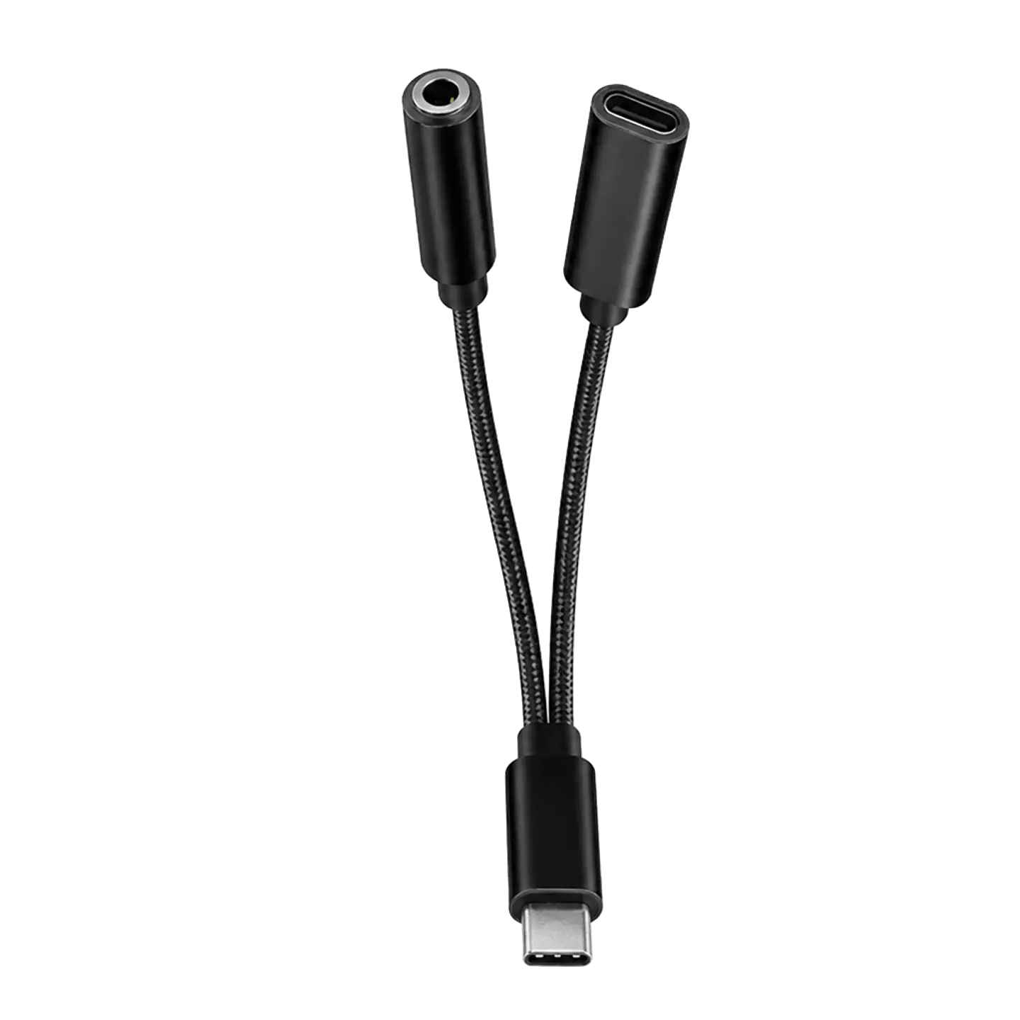 Adaptador 2 en 1 Tipo C Audio y Carga Motomo 1