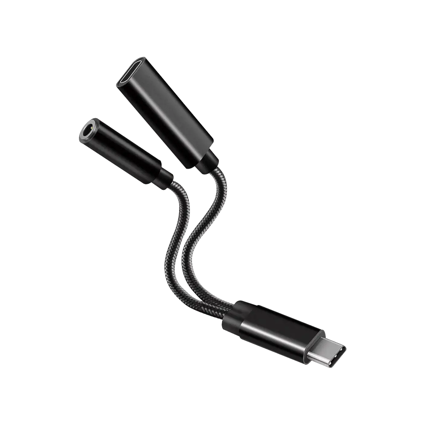 Adaptador 2 en 1 Tipo C Audio y Carga Motomo 3