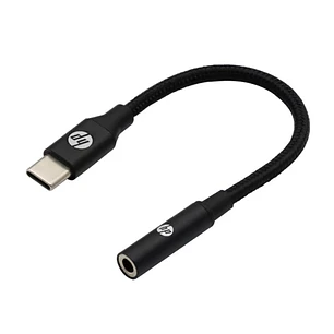 Adaptador de Audio Tipo C a 3.5mm HP Negro