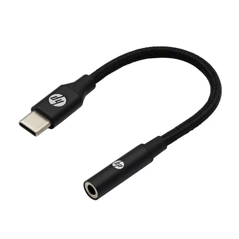 Adaptador de Audio Tipo C a 3.5mm HP Negro