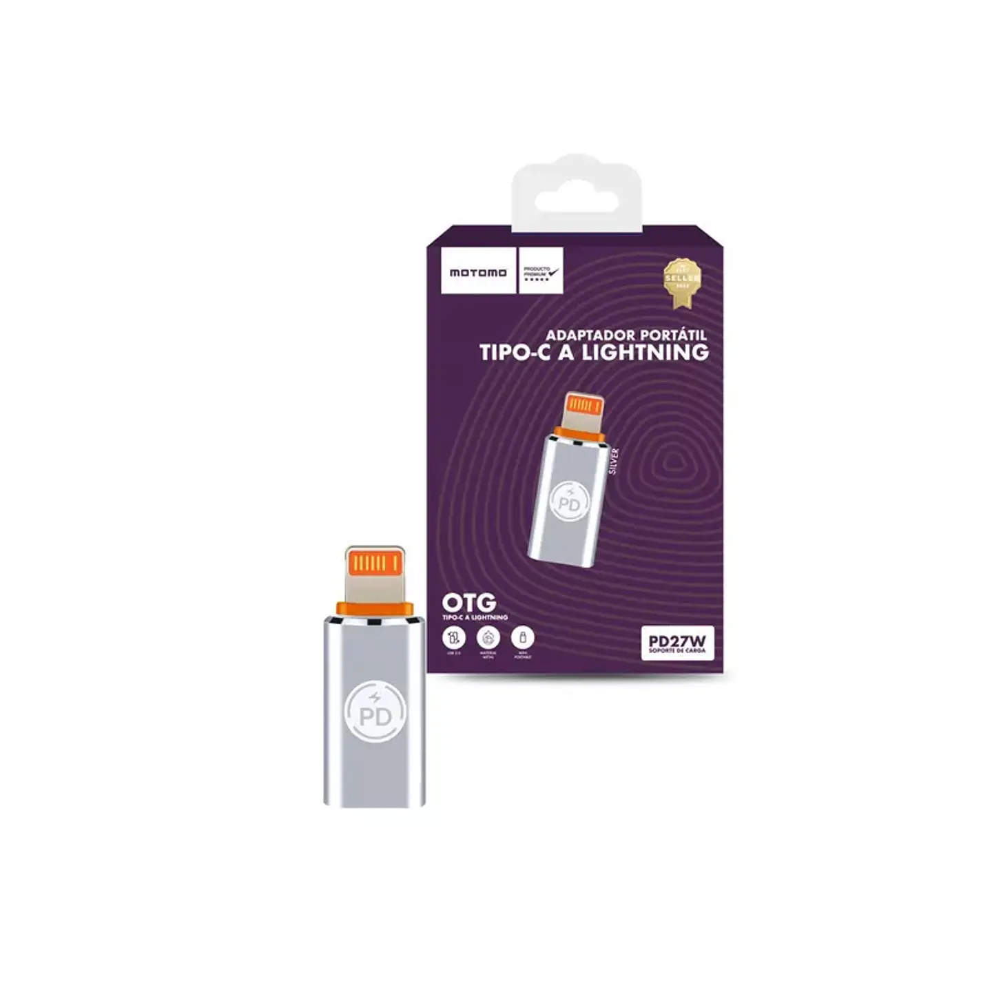 Adaptador de Tipo C a Lightning OTG PD 27W 3