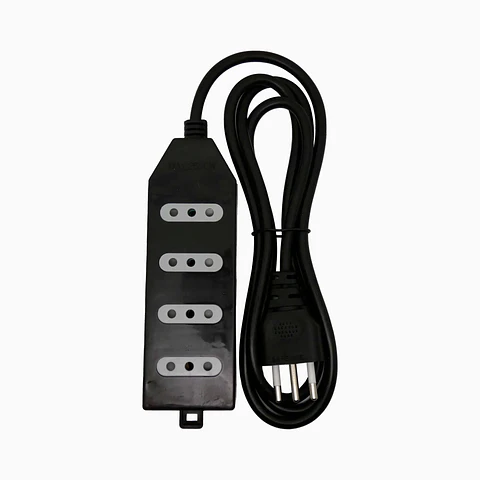 Alargador tipo Zapatilla 4 Posiciones 1,5Mtrs 10A 2500W