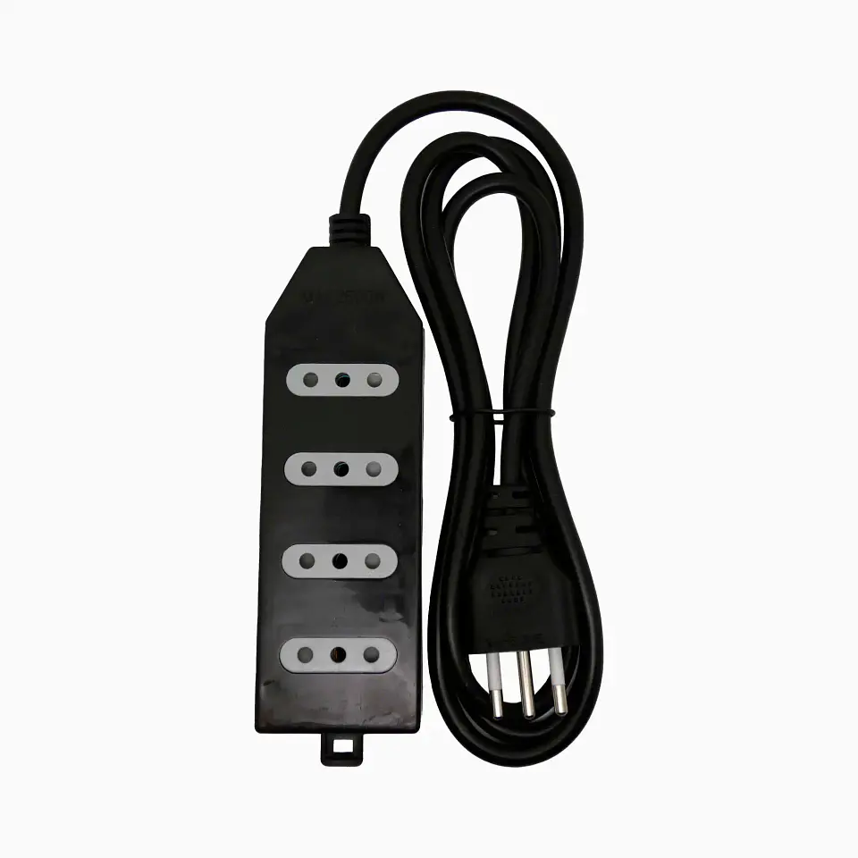 Alargador tipo Zapatilla 4 Posiciones 1,5Mtrs 10A 2500W 1