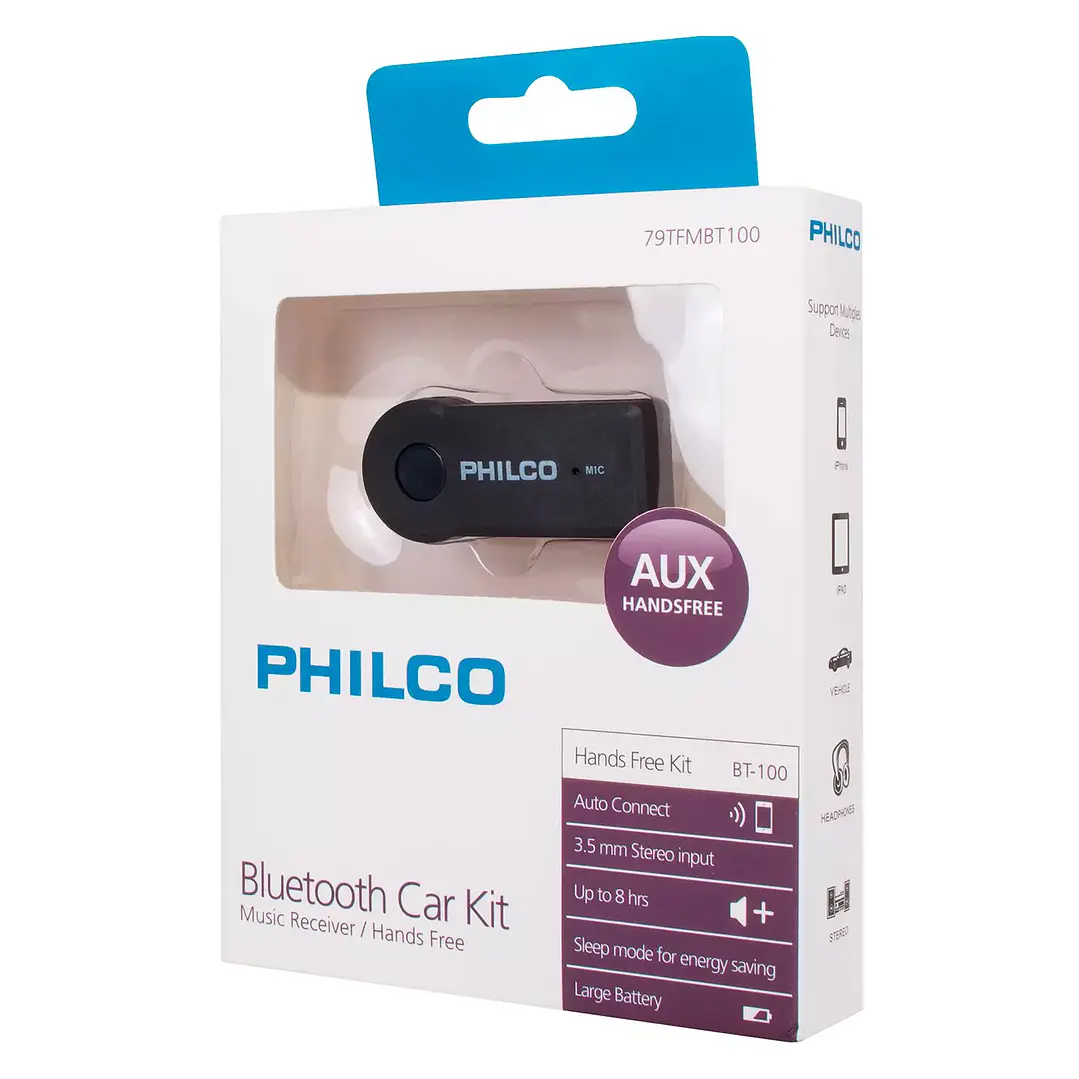 Adaptador Trasmisor Bluetooth a Jack 3.5mm BT100 3