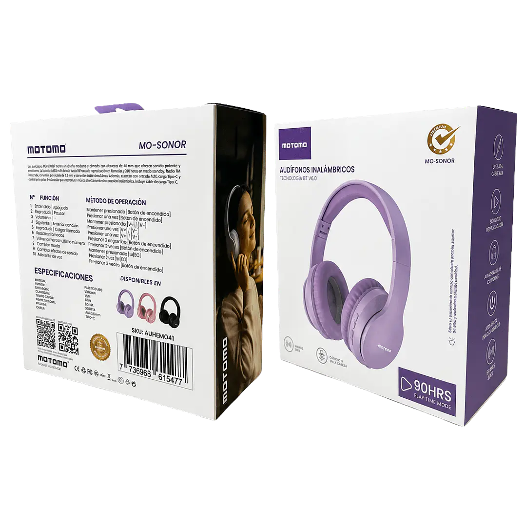 Audífonos Inalámbricos Over-Ear BT6.0 90Hrs MO-SONOR 9