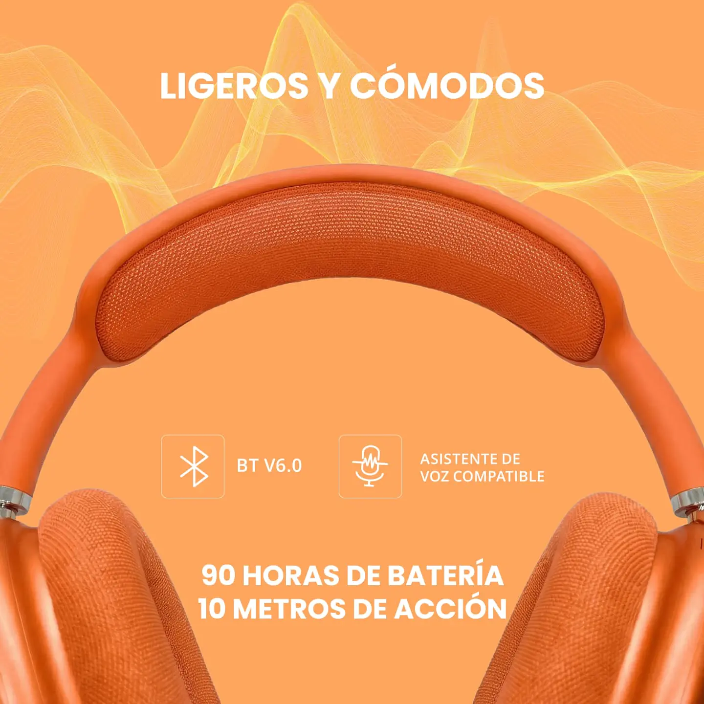 Audífonos Inalámbricos Over-Ear BT 6.0 90Hrs Motomo 7