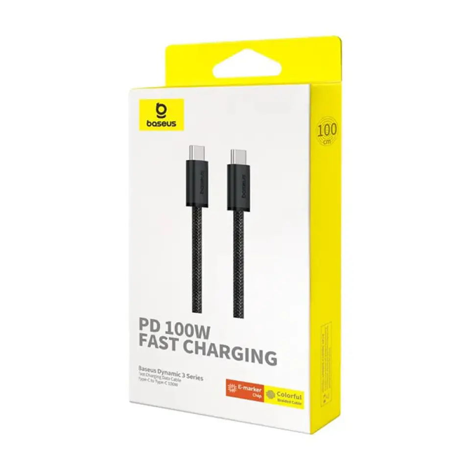 Cable de Carga Rapida Tipo C a Tipo C PD 100W 2 Metros Baseus  3