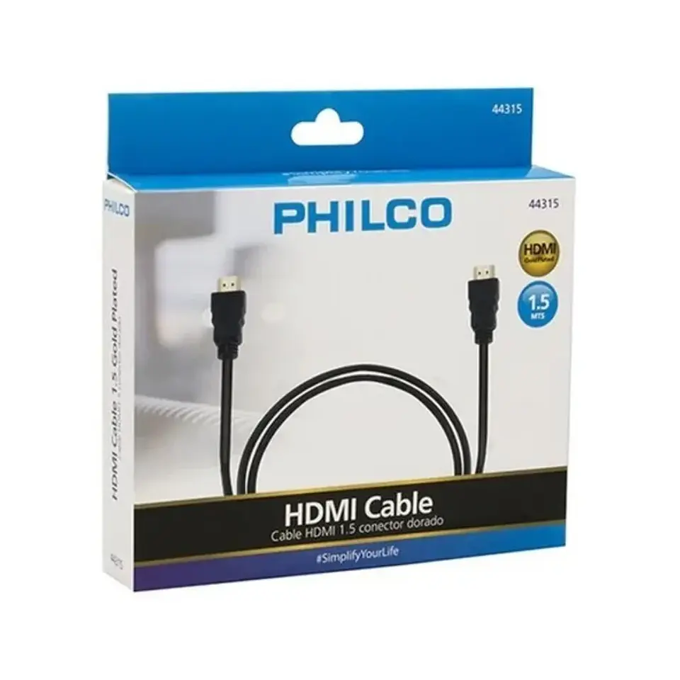 Cable HDMI Version 1.4 Philco 1.5Mtrs  3