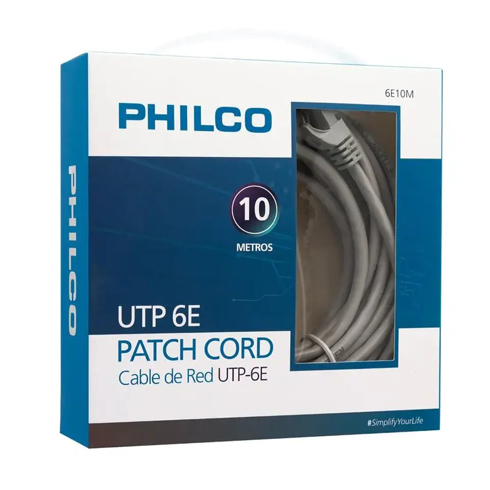Cable de Red 10 Mtrs Categoría 6e 2