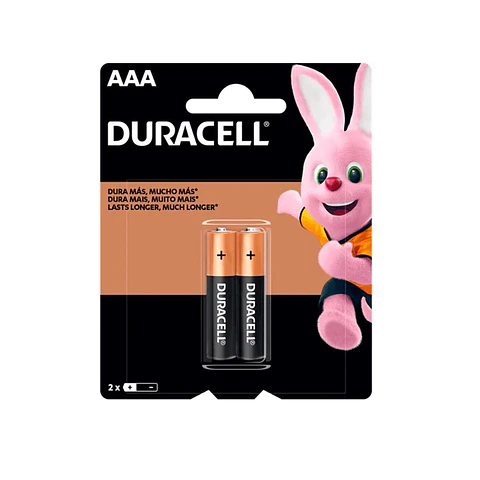 Pilas AAA Duracell Por Par 