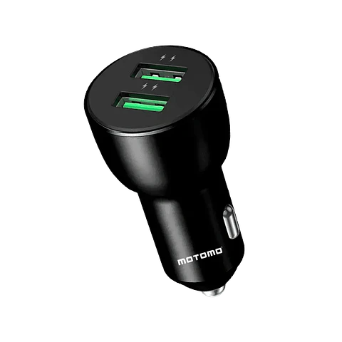 Cargador Doble USB 3.1A para Vehículo 12-24V Motomo