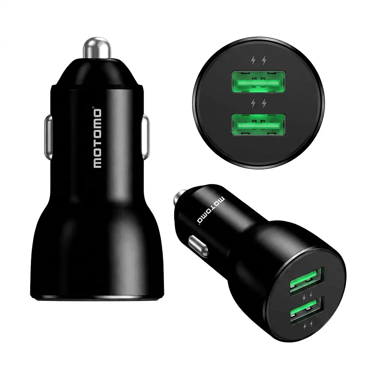 Cargador Doble USB 3.1A para Vehículo 12-24V Motomo 3