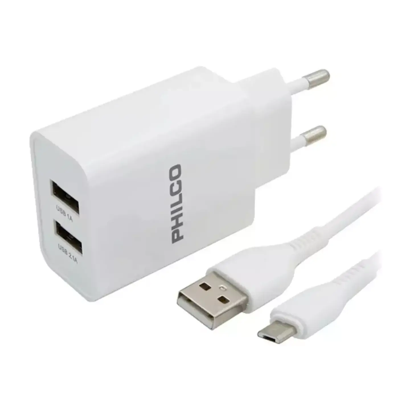 Cargador Micro USB 2.1A Philco R2100  2