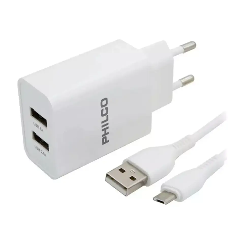 Cargador Micro USB 2.1A Philco R2100  2