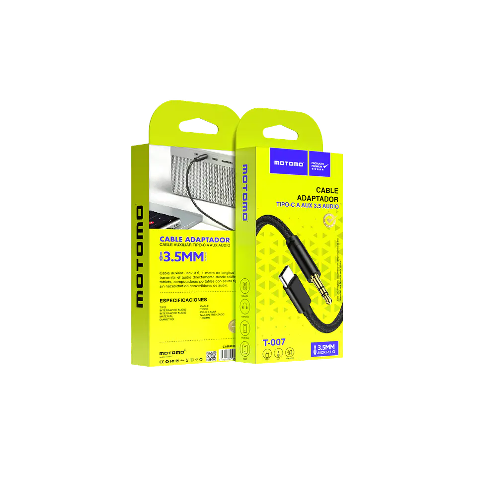 Cable Auxiliar 3.5mm a Tipo C Motomo  4