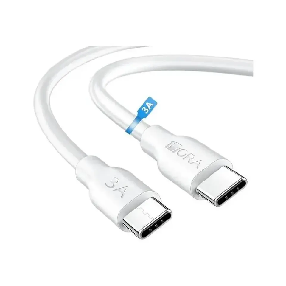 Cable de Carga Rápida Tipo C a Tipo C 1Mtrs 1Hora  1