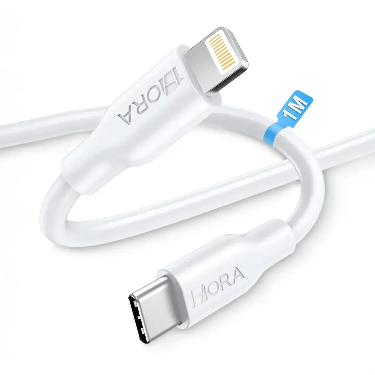 Cable de Carga Rápida Tipo C a Lightning 1Mtrs 1Hora  2