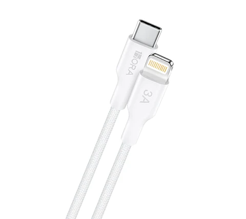 Cable de Carga Rápida Tipo C a Lightning 1Mtrs 1Hora 
