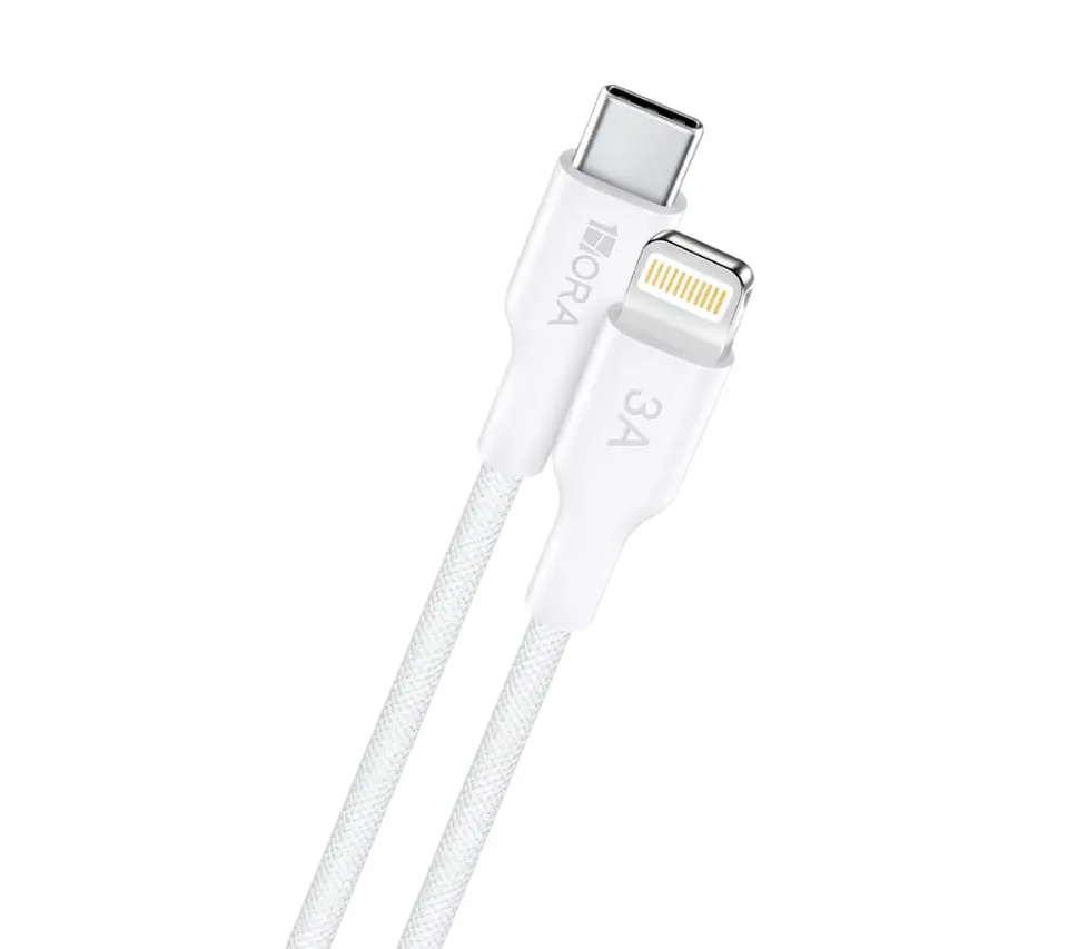 Cable de Carga Rápida Tipo C a Lightning 1Mtrs 1Hora  1