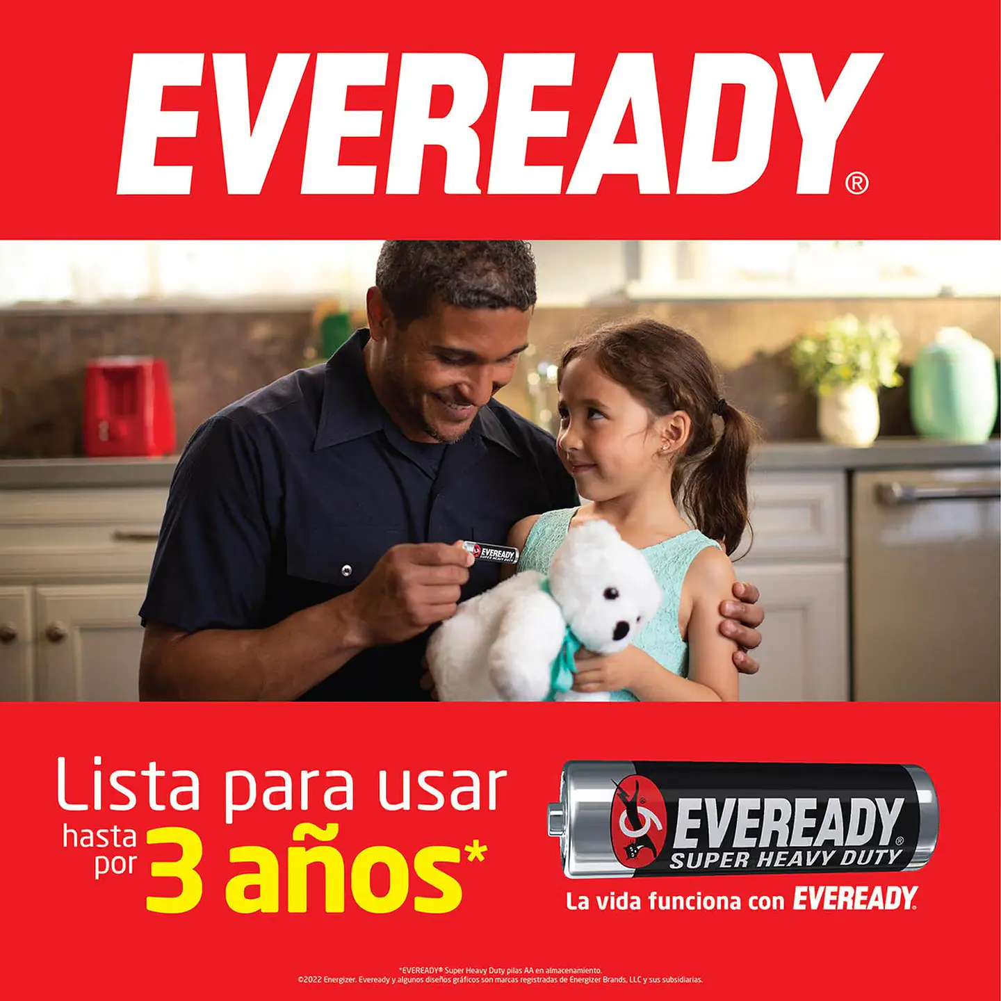 Pilas AA Eveready Super Heavy Duty por Par  3