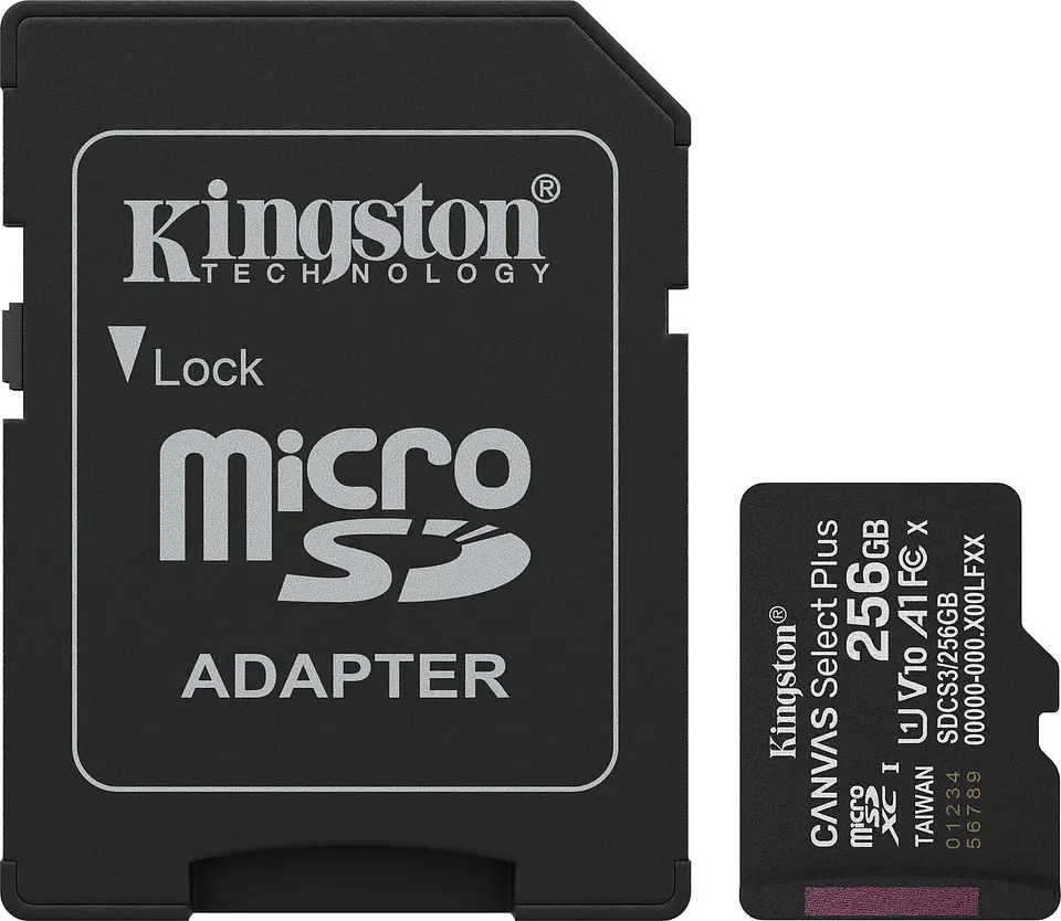 Memoria Micro SD 256Gb Kingston Canvas Selec Plus V10 A1 1