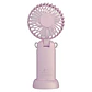 Ventilador de Mano Portátil Recargable con Base Incluida Rosado  - Miniatura 4